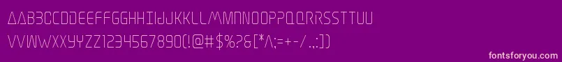 Elitedangercond Font – Pink Fonts on Purple Background
