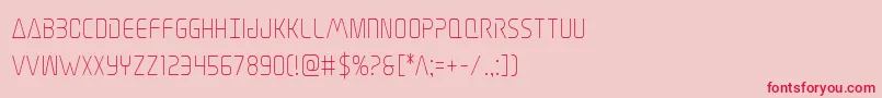 Elitedangercond Font – Red Fonts on Pink Background