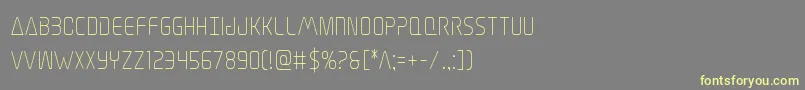 Elitedangercond Font – Yellow Fonts on Gray Background