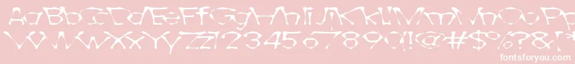 Awlscrawl Font – White Fonts on Pink Background