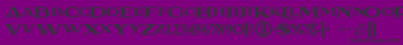 Lacosteinline Font – Black Fonts on Purple Background