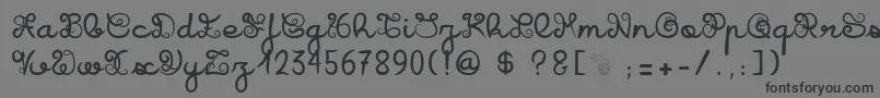 IcarusKharma Font – Black Fonts on Gray Background