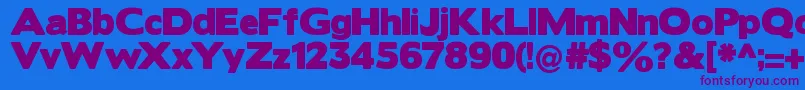 Borisblackbloxx Font – Purple Fonts on Blue Background