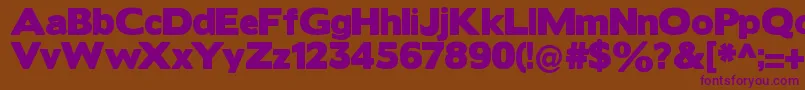 Borisblackbloxx Font – Purple Fonts on Brown Background