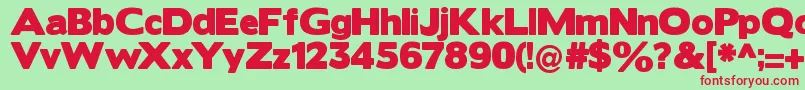 Borisblackbloxx Font – Red Fonts on Green Background