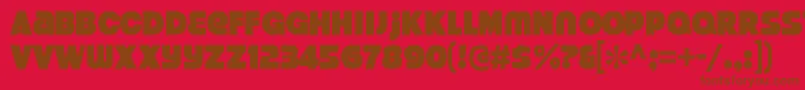 fuente StrenuousblRegular – Fuentes Marrones Sobre Fondo Rojo