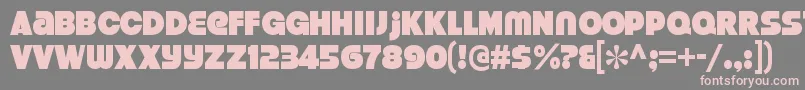 StrenuousblRegular Font – Pink Fonts on Gray Background