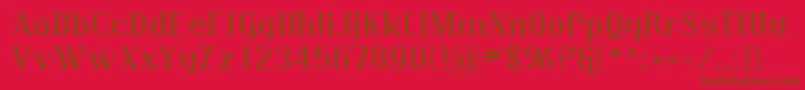 Sfcovingtonexp Font – Brown Fonts on Red Background
