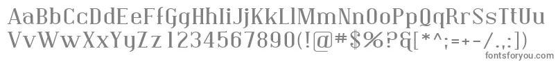 Шрифт Sfcovingtonexp – серые шрифты на белом фоне