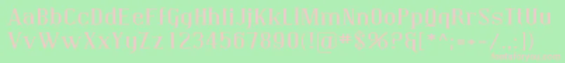 Sfcovingtonexp Font – Pink Fonts on Green Background