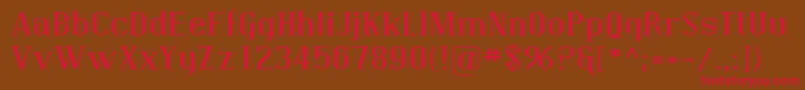 Sfcovingtonexp Font – Red Fonts on Brown Background