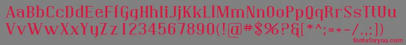 Sfcovingtonexp Font – Red Fonts on Gray Background