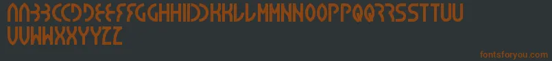 Seba Font – Brown Fonts on Black Background