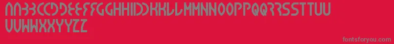 Seba Font – Gray Fonts on Red Background
