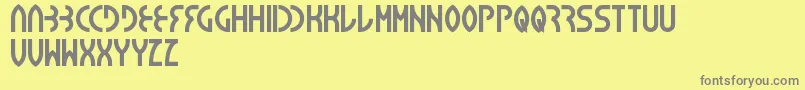 Seba Font – Gray Fonts on Yellow Background