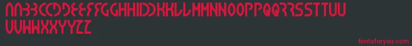 Seba Font – Red Fonts on Black Background