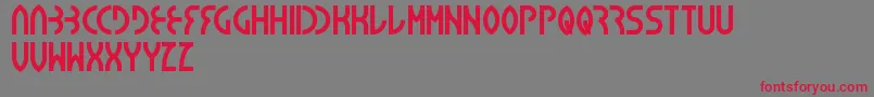 Seba Font – Red Fonts on Gray Background