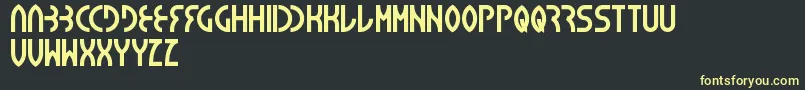 Seba Font – Yellow Fonts on Black Background