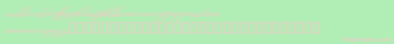 Myarose Font – Pink Fonts on Green Background