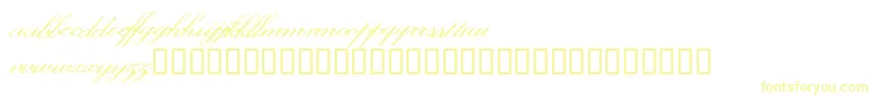 Myarose Font – Yellow Fonts on White Background