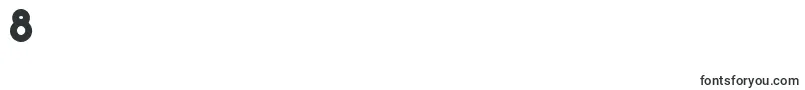 フォントChromeblackNormal – フォント数字8