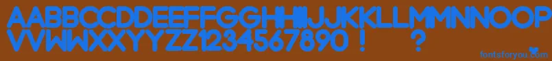Police ChromeblackNormal – polices bleues sur fond brun