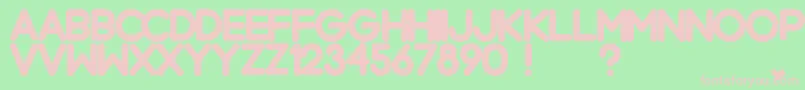 Police ChromeblackNormal – polices roses sur fond vert