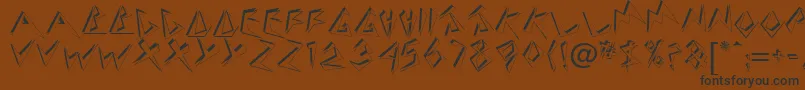 TwosieDisplayCapsSsi Font – Black Fonts on Brown Background