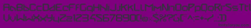 Czcionka StealwerksClosedregular – czarne czcionki na fioletowym tle