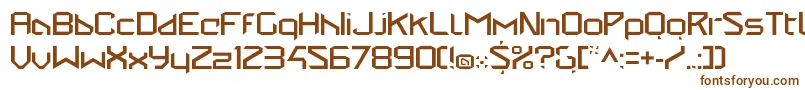 Шрифт StealwerksClosedregular – коричневые шрифты на белом фоне