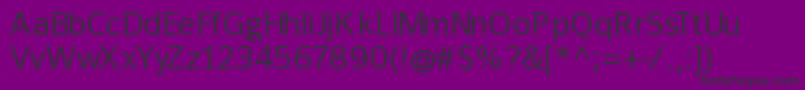 Frankleinbook Font – Black Fonts on Purple Background