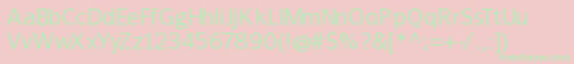 Frankleinbook Font – Green Fonts on Pink Background