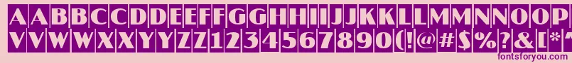 AJaspercm Font – Purple Fonts on Pink Background