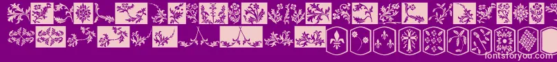 fuente YyOldEnglishDingbats – Fuentes Rosadas Sobre Fondo Morado