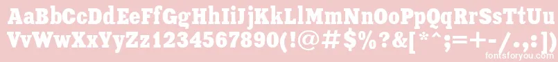 Xnc Font – White Fonts on Pink Background