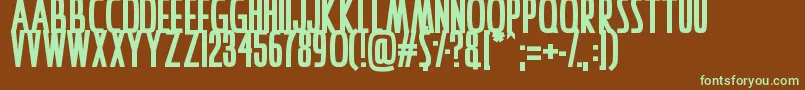 IAmAwake Font – Green Fonts on Brown Background