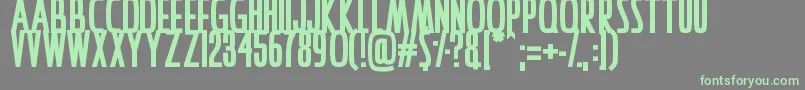 IAmAwake Font – Green Fonts on Gray Background