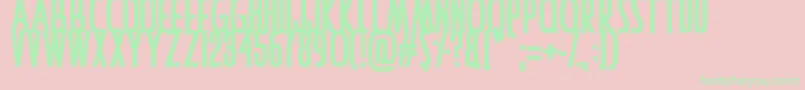 IAmAwake Font – Green Fonts on Pink Background