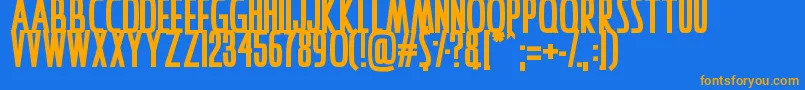 IAmAwake Font – Orange Fonts on Blue Background