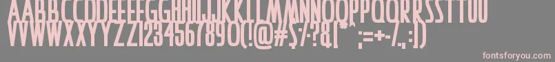 IAmAwake Font – Pink Fonts on Gray Background