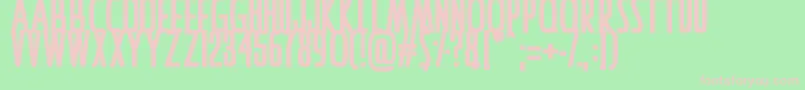 IAmAwake Font – Pink Fonts on Green Background