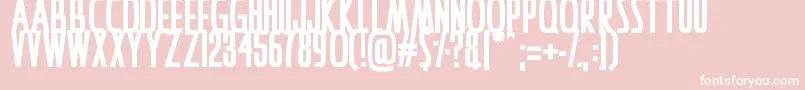 IAmAwake Font – White Fonts on Pink Background