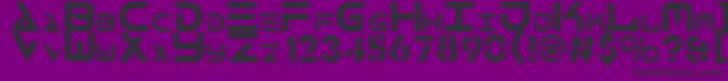 RobotechComplete Font – Black Fonts on Purple Background