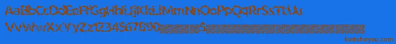 En savoir plus sur la police Indiantiger Police Indiantiger – polices brunes sur fond bleu