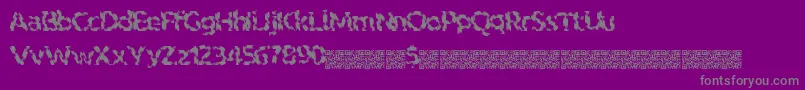 Indiantiger Font – Gray Fonts on Purple Background