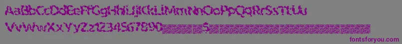 Indiantiger Font – Purple Fonts on Gray Background