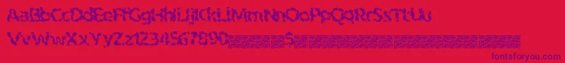 Indiantiger Font – Purple Fonts on Red Background