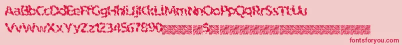 Indiantiger Font – Red Fonts on Pink Background