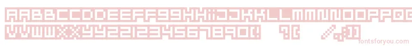 Mizufontalphabet Font – Pink Fonts on White Background
