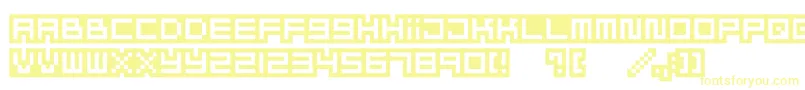Шрифт Mizufontalphabet – жёлтые шрифты
